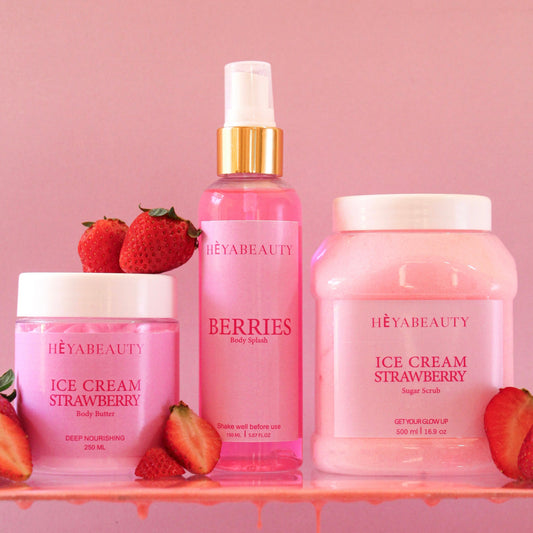 Ice cream strawberry bundle